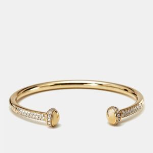 Piaget Possession Diamonds 18K Yellow Gold Open Cuff Bracelet 16